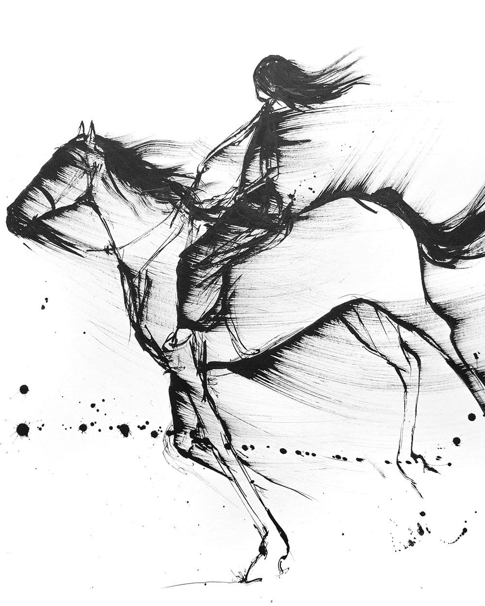 Whimsical Art GoneWithTheWind rds horse1000w
