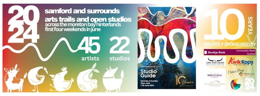 poster for the Samford And Surround Arts Trail in June