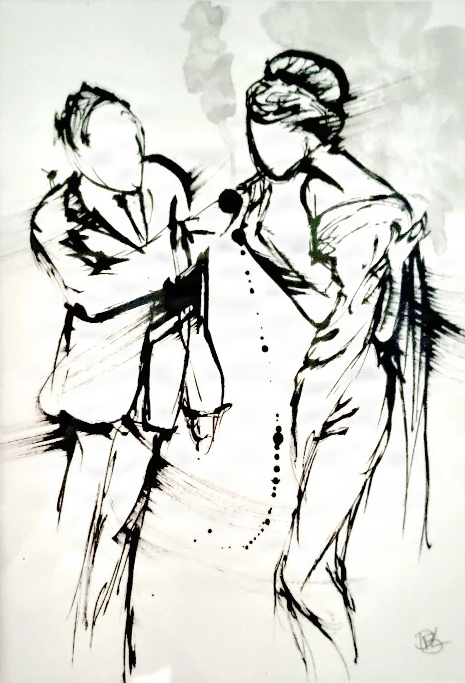 Vintage Elegance (smoking couple)